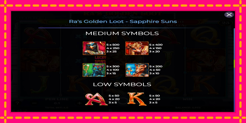 Ras Golden Loot - Sapphire Suns - thiết bị chơi game với phần thưởng độc đáo, hình ảnh 5