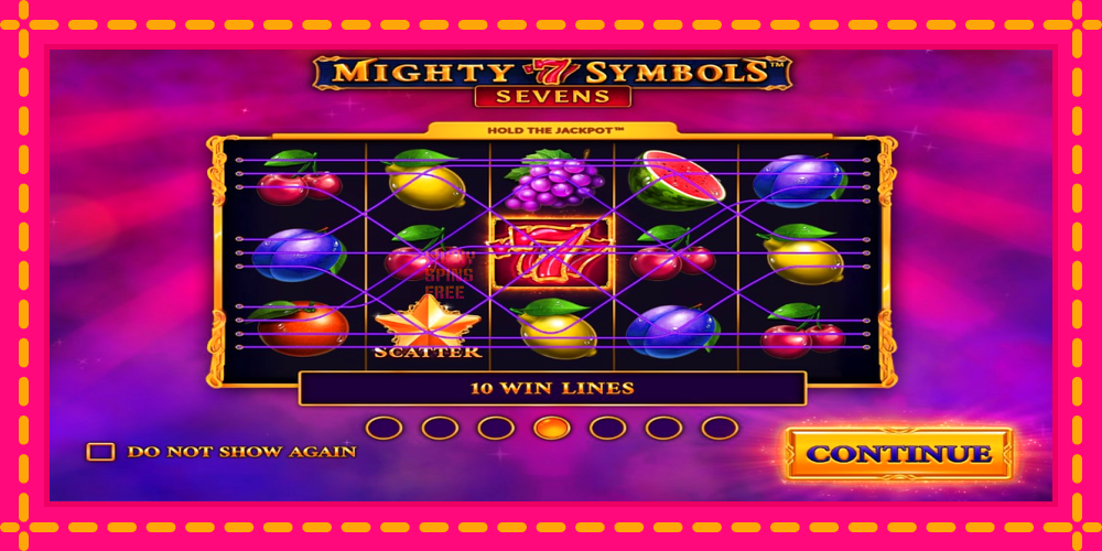 Mighty Symbols: Sevens - thiết bị chơi game với phần thưởng độc đáo, hình ảnh 2