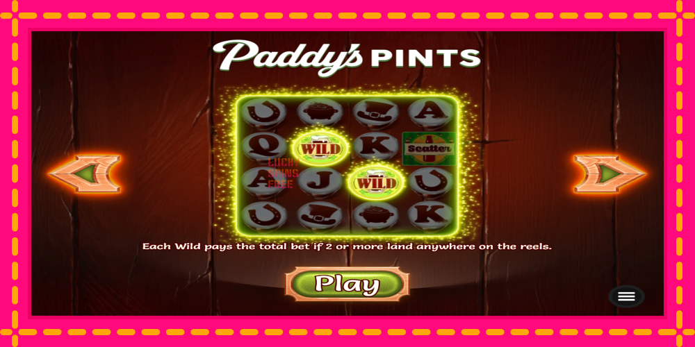 Paddys Pints - thiết bị chơi game với phần thưởng độc đáo, hình ảnh 1