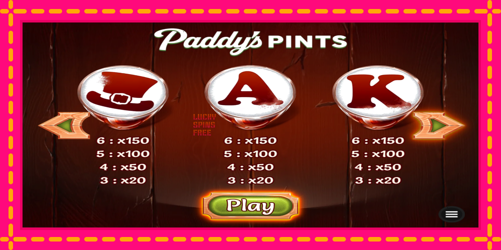 Paddys Pints - thiết bị chơi game với phần thưởng độc đáo, hình ảnh 6