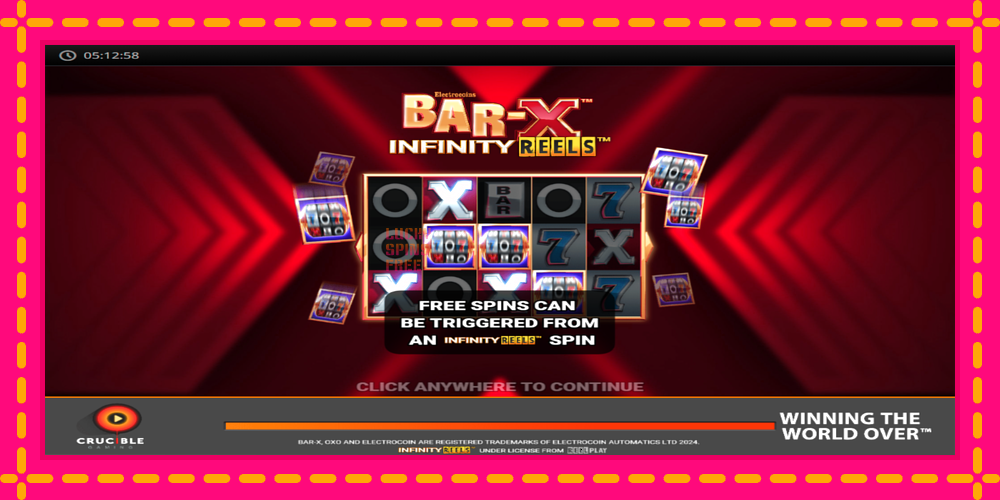 Bar-X Infinity Reels - thiết bị chơi game với phần thưởng độc đáo, hình ảnh 1