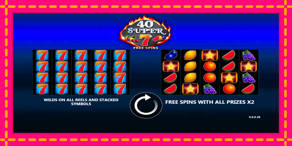 40 Super 7 Free Spins - thiết bị chơi game với phần thưởng độc đáo, hình ảnh 1