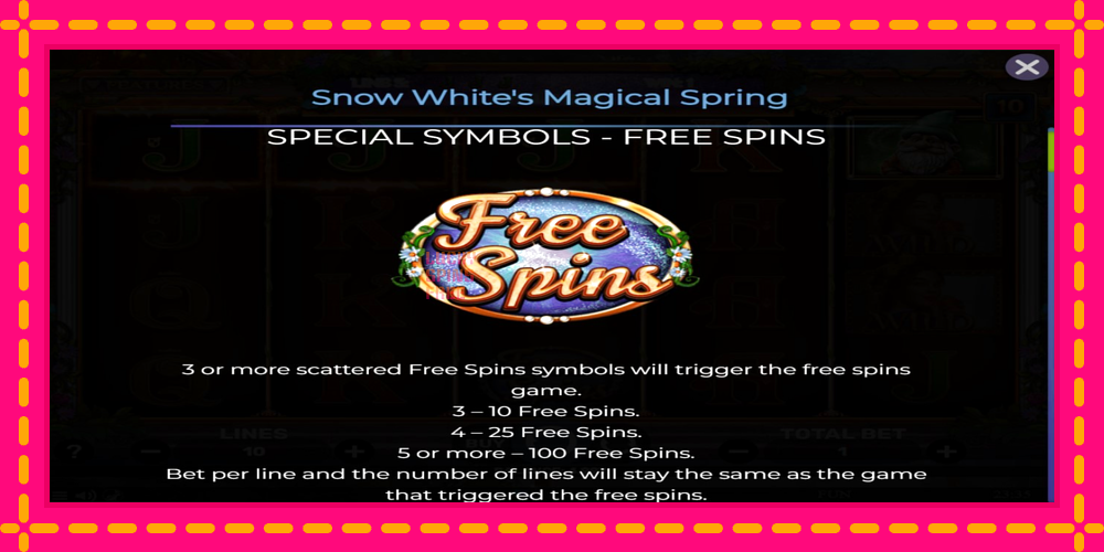 Snow Whites Magical Spring - thiết bị chơi game với phần thưởng độc đáo, hình ảnh 4