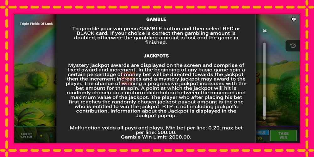 Triple Fields of Luck - thiết bị chơi game với phần thưởng độc đáo, hình ảnh 7