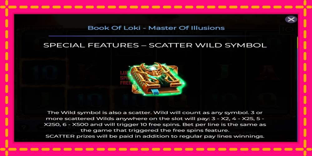 Book Of Loki - Master Of Illusions - thiết bị chơi game với phần thưởng độc đáo, hình ảnh 4