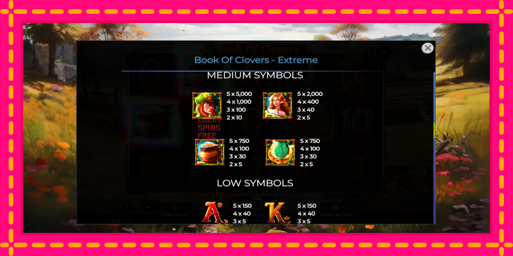 Book of Clovers - Extreme - thiết bị chơi game với phần thưởng độc đáo, hình ảnh 6