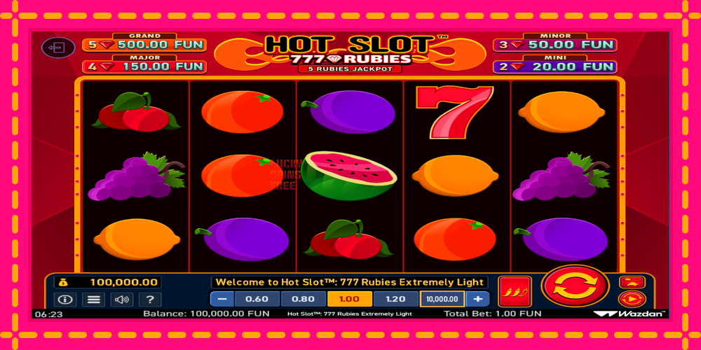 Hot Slot 777 Rubies Extremely Light - thiết bị chơi game với phần thưởng độc đáo, hình ảnh 2