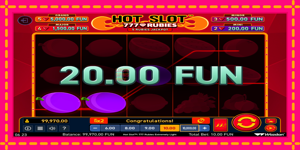 Hot Slot 777 Rubies Extremely Light - thiết bị chơi game với phần thưởng độc đáo, hình ảnh 3