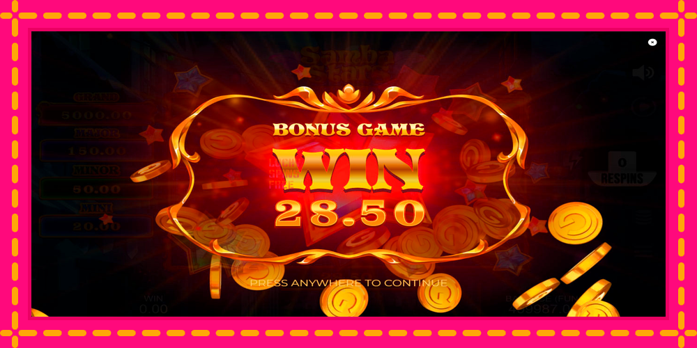 Samba Stars: Hold the Spin - thiết bị chơi game với phần thưởng độc đáo, hình ảnh 5