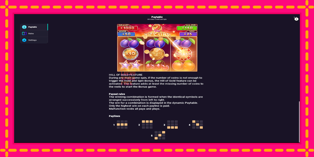 Hit Coins 2 Hold and Spin - thiết bị chơi game với phần thưởng độc đáo, hình ảnh 7