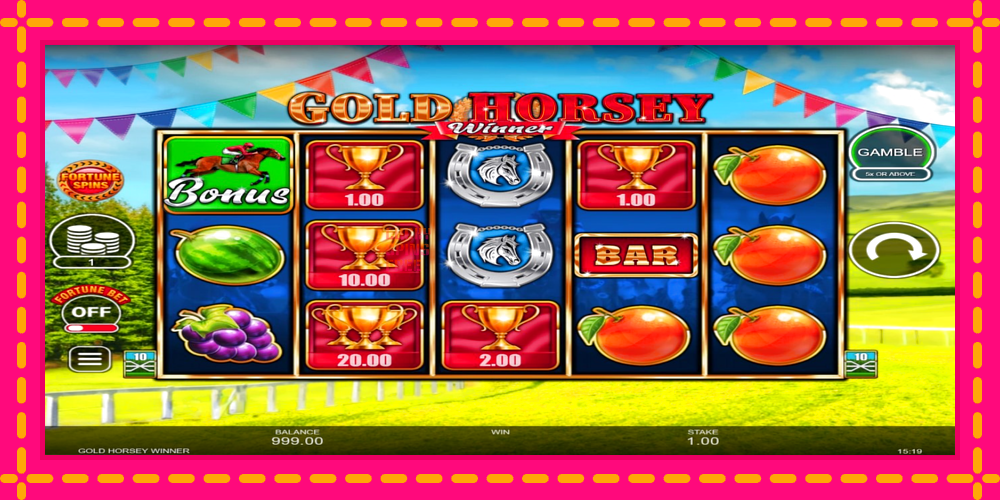 Gold Horsey Winner - thiết bị chơi game với phần thưởng độc đáo, hình ảnh 2