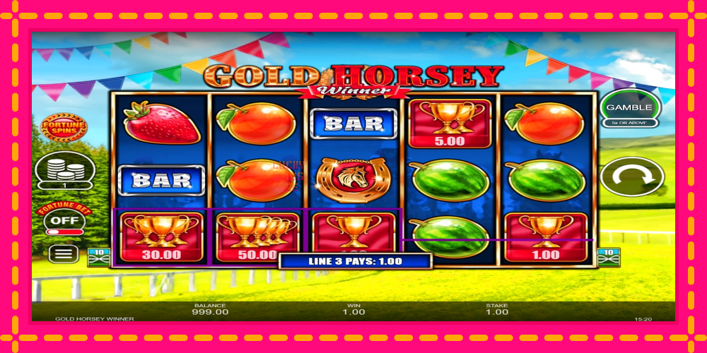 Gold Horsey Winner - thiết bị chơi game với phần thưởng độc đáo, hình ảnh 3