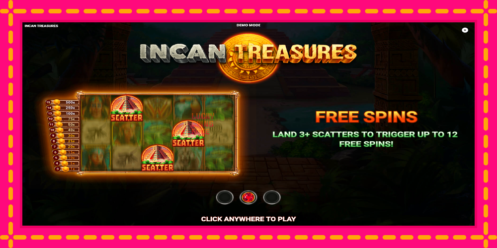 Incan Treasures - thiết bị chơi game với phần thưởng độc đáo, hình ảnh 1