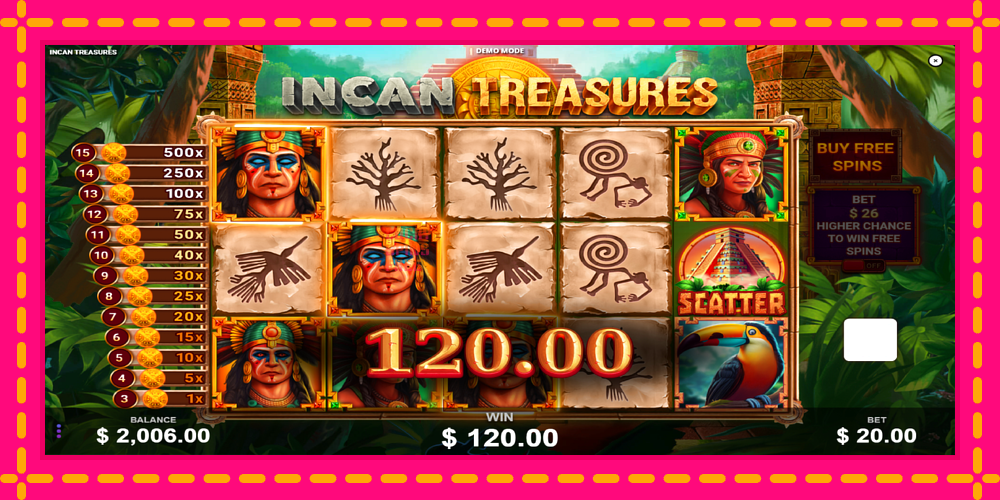 Incan Treasures - thiết bị chơi game với phần thưởng độc đáo, hình ảnh 4