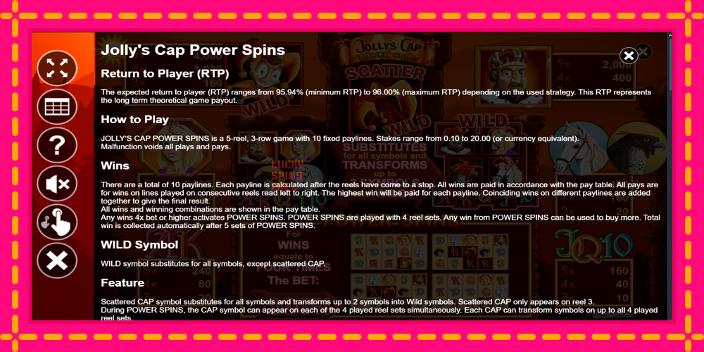 Jollys Cap Power Spins - thiết bị chơi game với phần thưởng độc đáo, hình ảnh 7