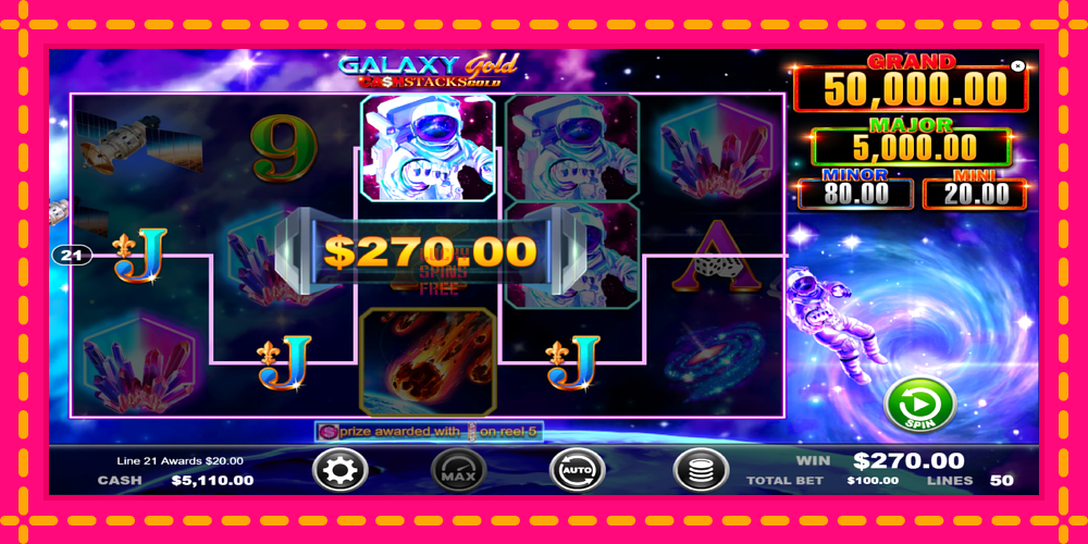 Galaxy Gold CashStacks Gold - thiết bị chơi game với phần thưởng độc đáo, hình ảnh 4