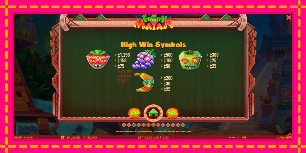 Fruity Mayan - thiết bị chơi game với phần thưởng độc đáo, hình ảnh 5