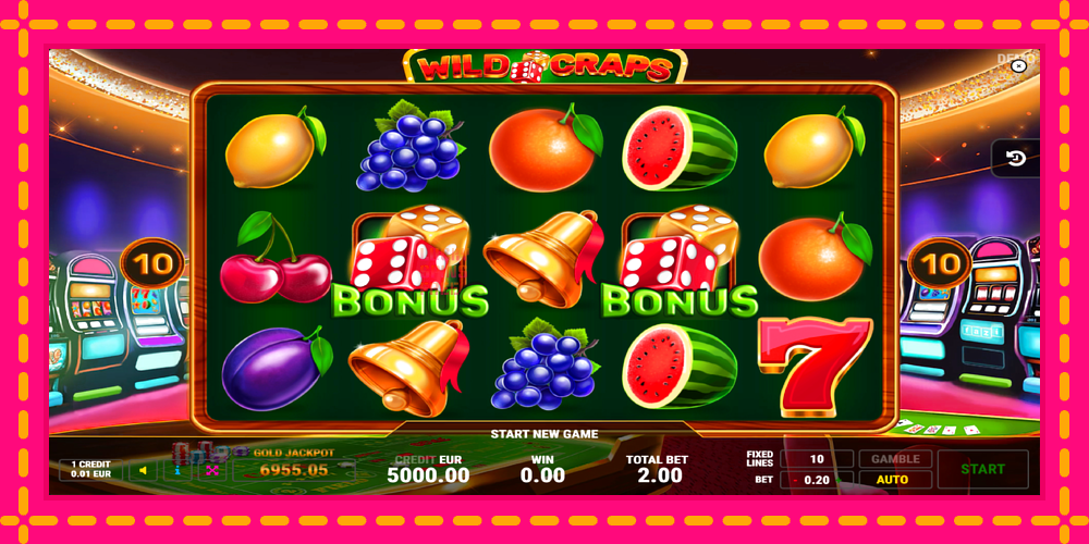 Wild Craps - thiết bị chơi game với phần thưởng độc đáo, hình ảnh 1