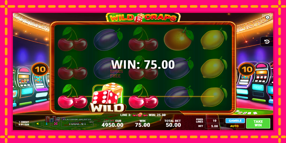 Wild Craps - thiết bị chơi game với phần thưởng độc đáo, hình ảnh 2