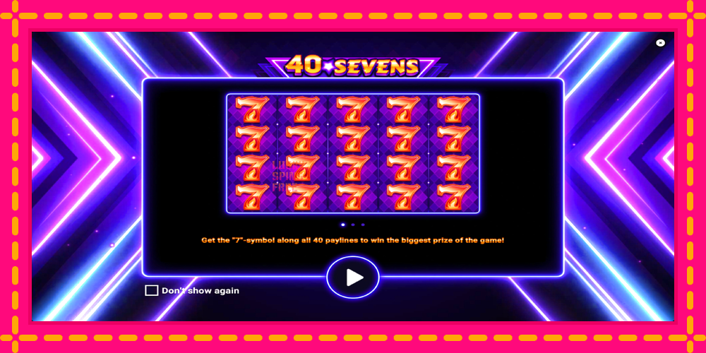 40 Sevens Buy Feature - thiết bị chơi game với phần thưởng độc đáo, hình ảnh 1