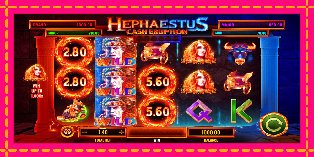 Cash Eruption Hephaestus - thiết bị chơi game với phần thưởng độc đáo, hình ảnh 2