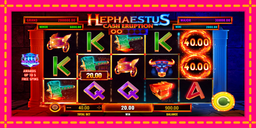 Cash Eruption Hephaestus - thiết bị chơi game với phần thưởng độc đáo, hình ảnh 3