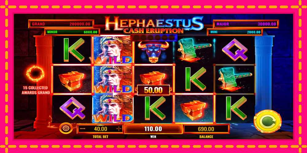 Cash Eruption Hephaestus - thiết bị chơi game với phần thưởng độc đáo, hình ảnh 4