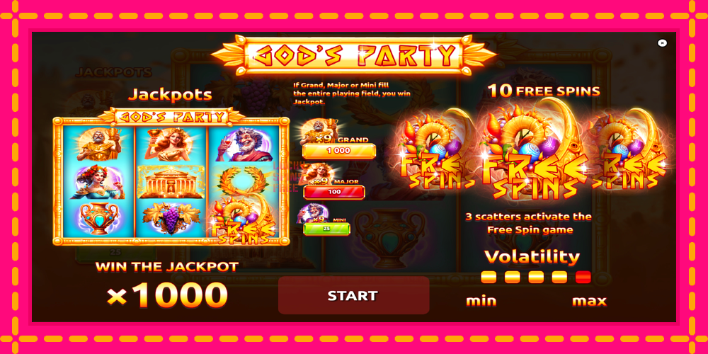 Gods Party - thiết bị chơi game với phần thưởng độc đáo, hình ảnh 1