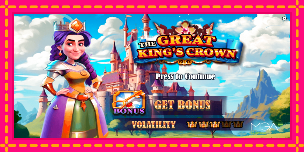 The Great Kings Crown - thiết bị chơi game với phần thưởng độc đáo, hình ảnh 1