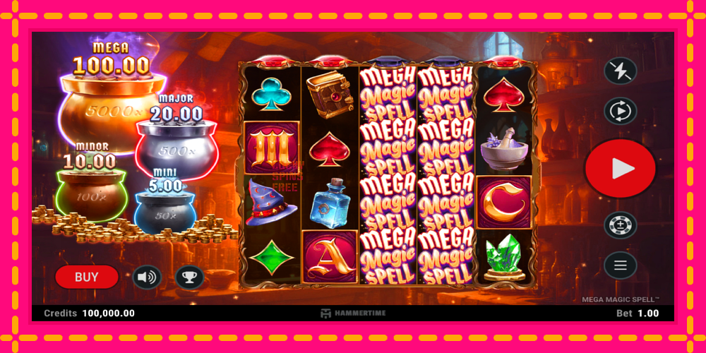 Mega Magic Spell - thiết bị chơi game với phần thưởng độc đáo, hình ảnh 2