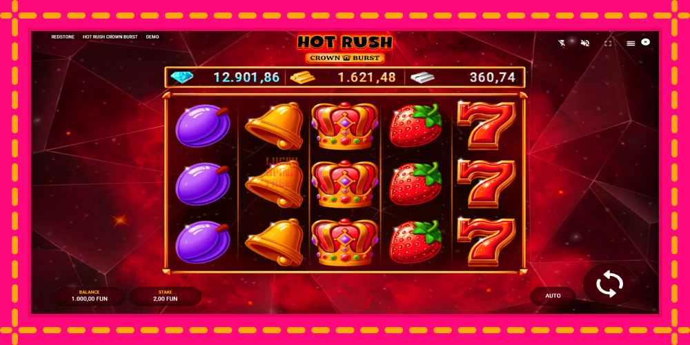 Hot Rush Crown Burst - thiết bị chơi game với phần thưởng độc đáo, hình ảnh 2