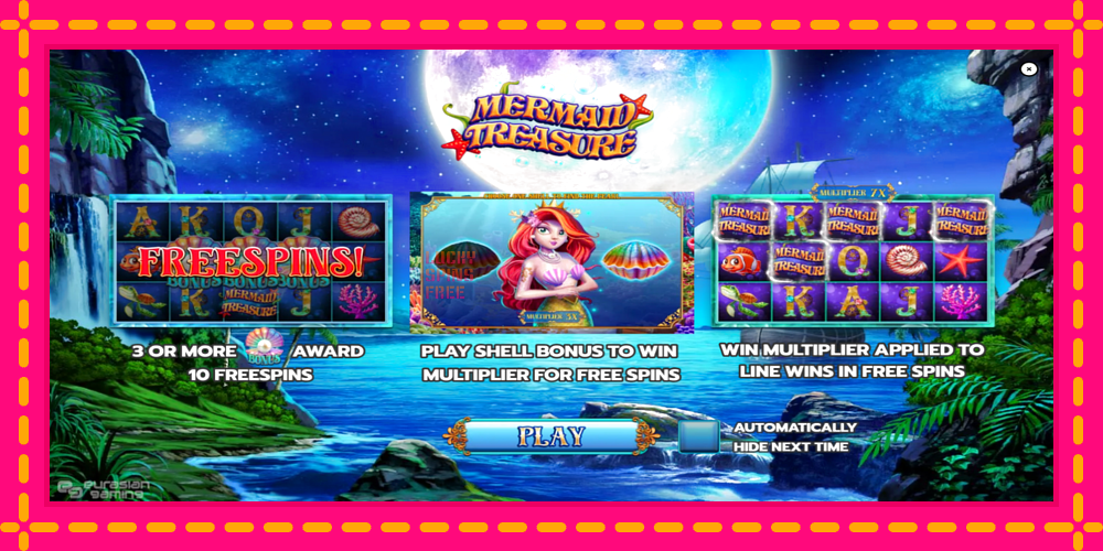 Mermaid Treasure - thiết bị chơi game với phần thưởng độc đáo, hình ảnh 1