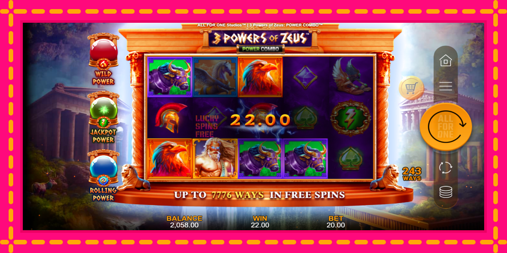 3 Powers of Zeus: Power Combo - thiết bị chơi game với phần thưởng độc đáo, hình ảnh 4