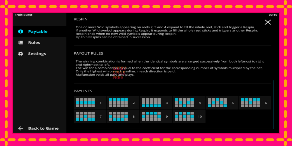 Fruitburst - thiết bị chơi game với phần thưởng độc đáo, hình ảnh 5