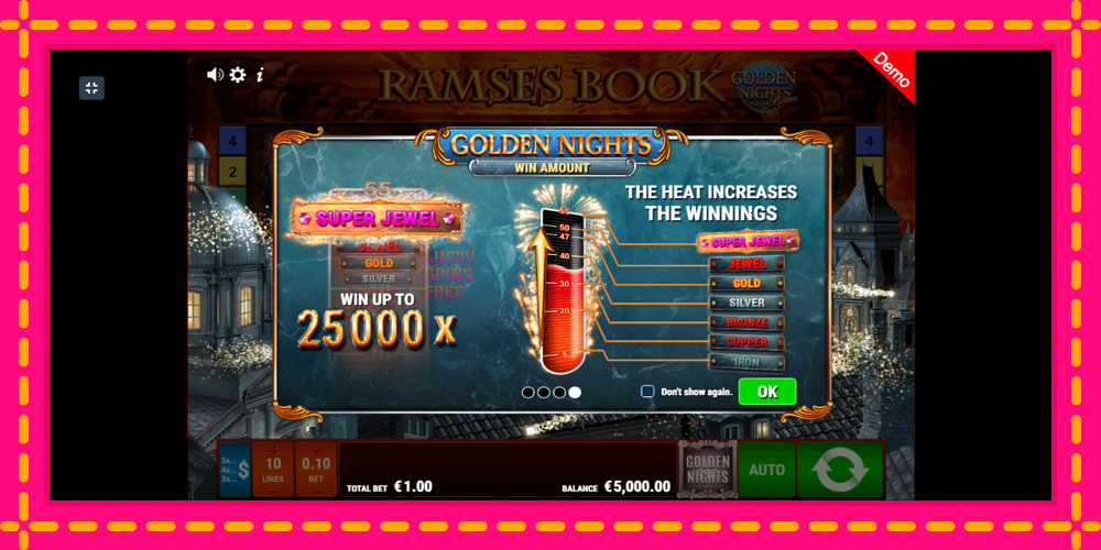 Ramses Book Golden Nights - thiết bị chơi game với phần thưởng độc đáo, hình ảnh 1