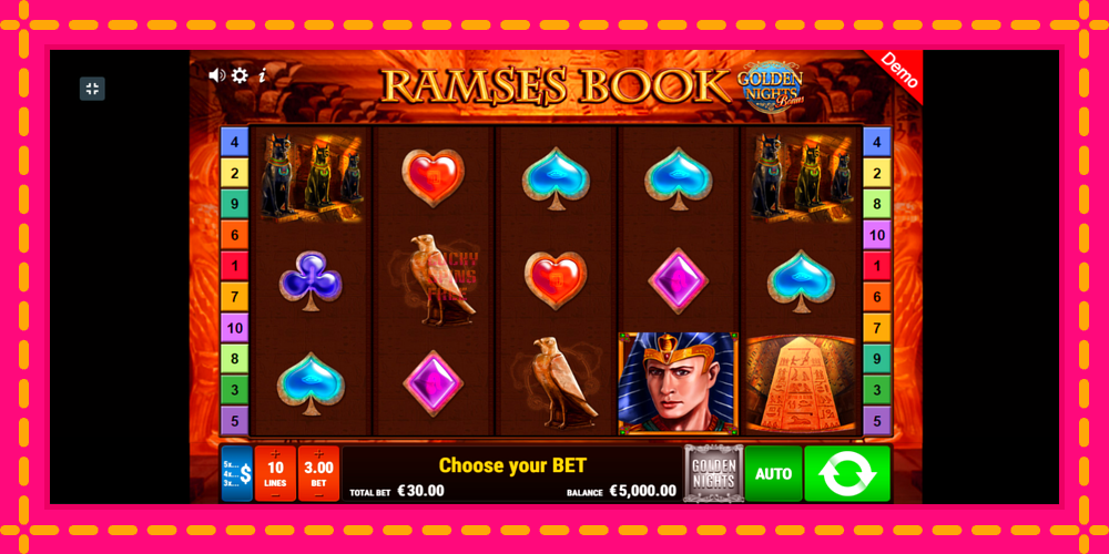 Ramses Book Golden Nights - thiết bị chơi game với phần thưởng độc đáo, hình ảnh 2