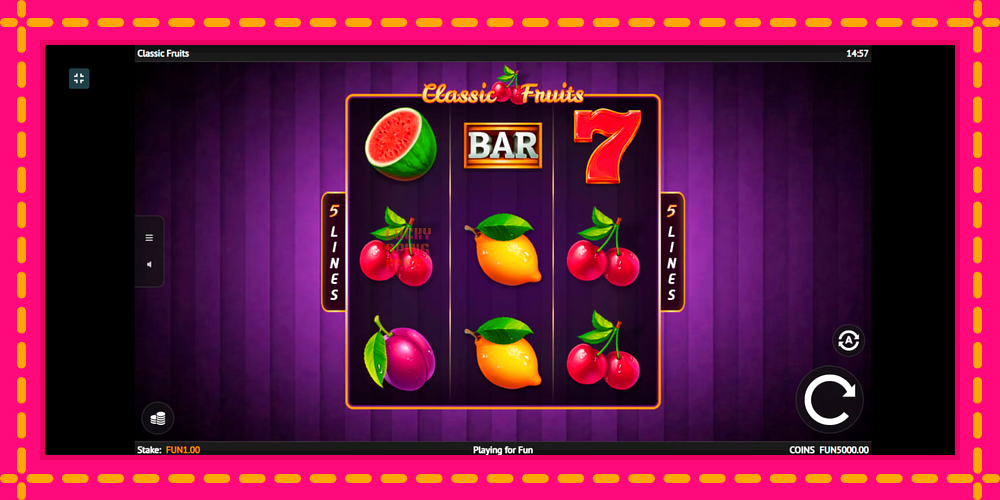 Classic Fruit - thiết bị chơi game với phần thưởng độc đáo, hình ảnh 1