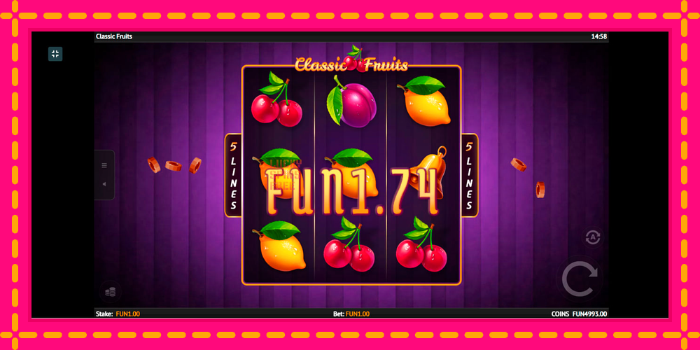 Classic Fruit - thiết bị chơi game với phần thưởng độc đáo, hình ảnh 2