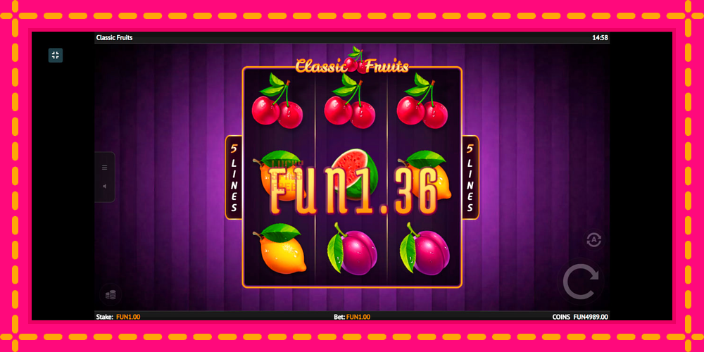 Classic Fruit - thiết bị chơi game với phần thưởng độc đáo, hình ảnh 3