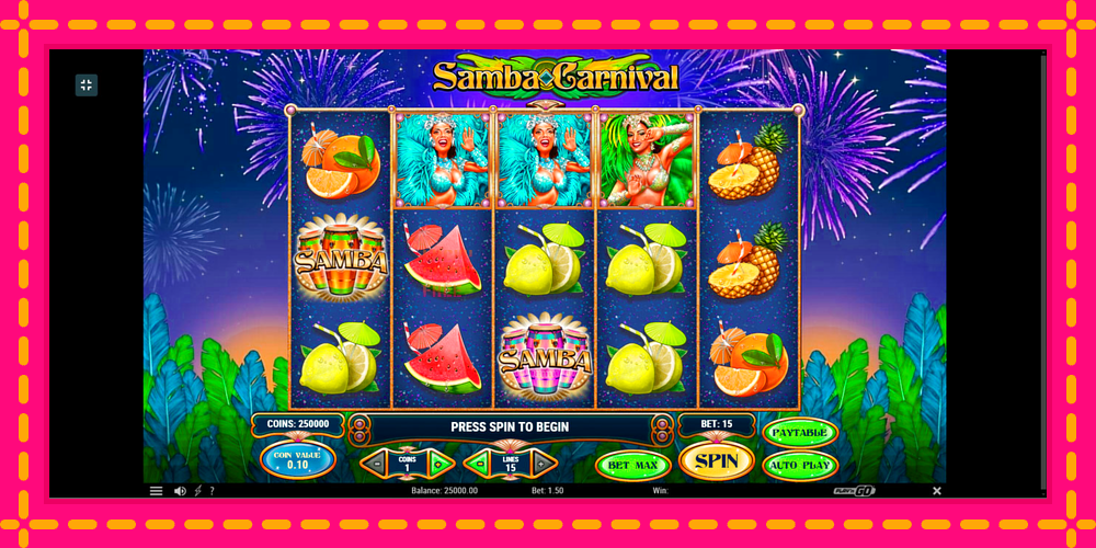 Samba Carnival - thiết bị chơi game với phần thưởng độc đáo, hình ảnh 1