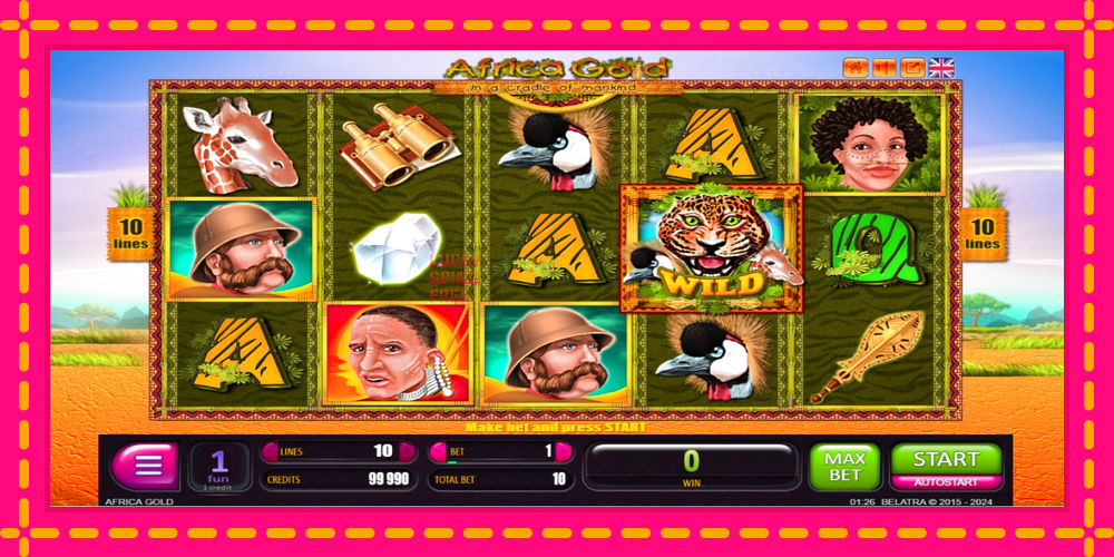 Africa Gold - thiết bị chơi game với phần thưởng độc đáo, hình ảnh 1