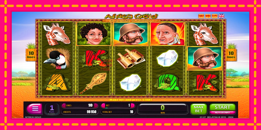 Africa Gold - thiết bị chơi game với phần thưởng độc đáo, hình ảnh 2