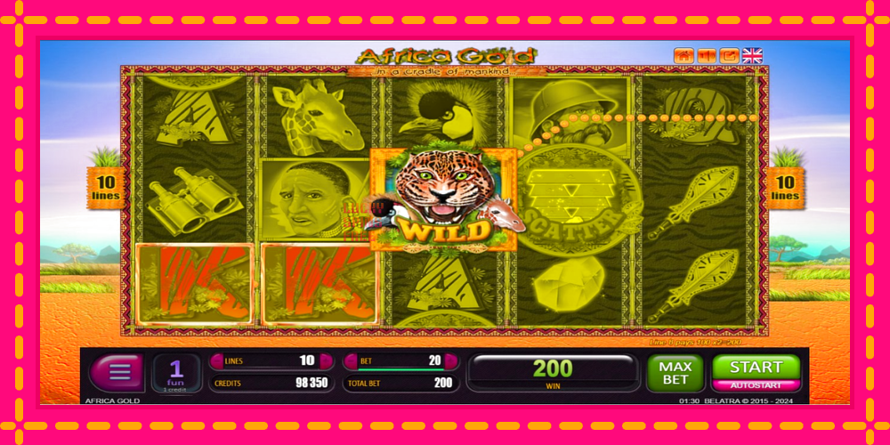 Africa Gold - thiết bị chơi game với phần thưởng độc đáo, hình ảnh 3