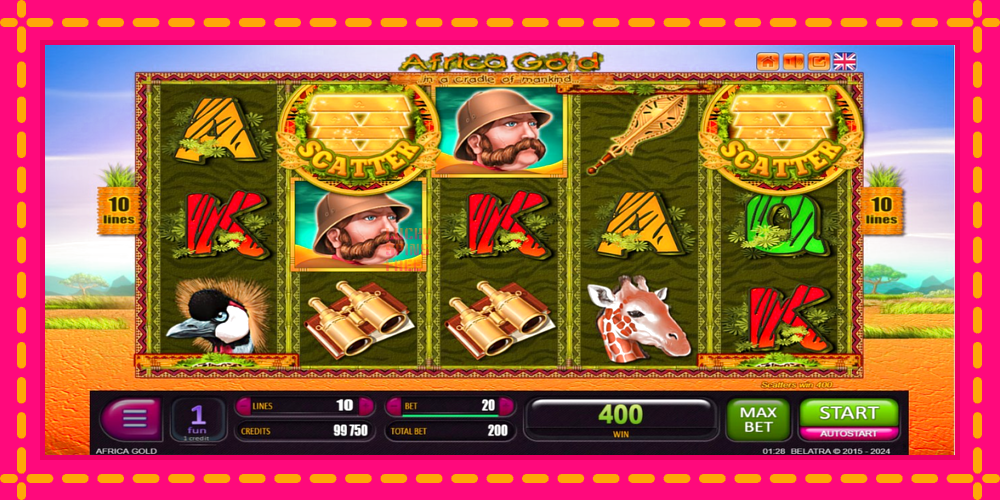 Africa Gold - thiết bị chơi game với phần thưởng độc đáo, hình ảnh 4